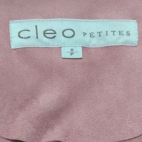 A4 Cleo petites S pink suede feel open jacket - Picture 6 of 7